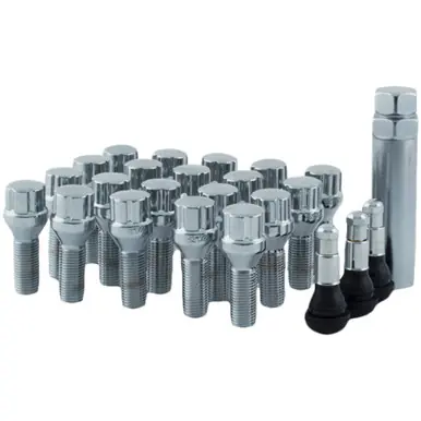 Shop Now 20-12mmx1.25 Chrome Mr Lugnut Spline Lug Bolt Install Kit For 5 Lug Vehicle 5747BK5