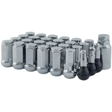 In Demand 24-14mmx2.00 Chrome Mr Lugnut Lung Acorn Lug Nut Install Kit For 6 Lug Vehicle 5456LK6
