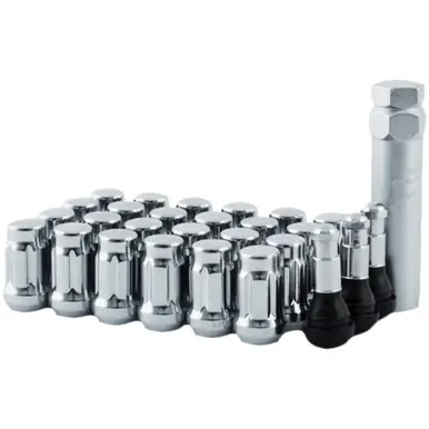 Handmade 24-12mmx1.25 Chrome Mr Lugnut Spline Lug Nut Install Kit For 6 Lug Vehicle 5747K6