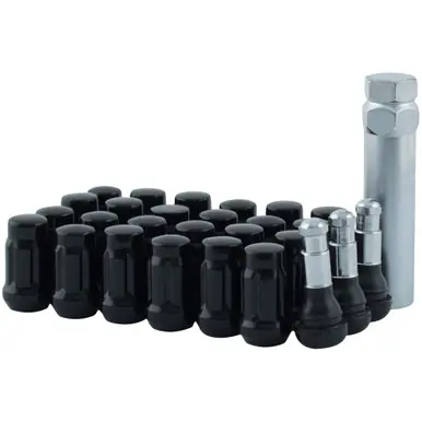 Free Delivery 24-12mmx1.50 Black Mr Lugnut Spline Lug Nut Install Kit For 6 Lug Vehicle 5745K6-BLK