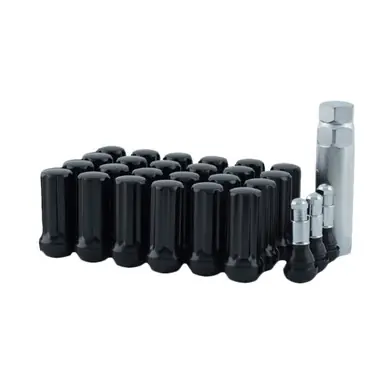 24-14mmx1.50 Black Mr Lugnut Long Spline Lug Nut Install Kit For 6 Lug Vehicle 5744LK6-BLK Free Returns