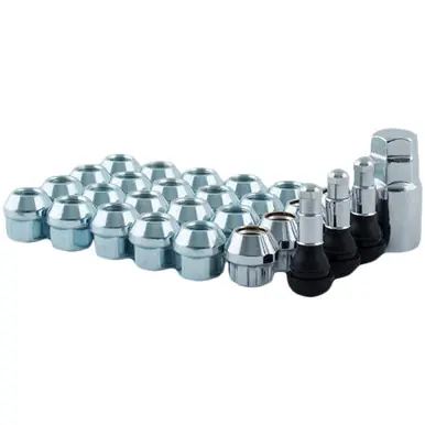 Markdown 24-12mmx1.25 Zinc Mr Lugnut Open Acorn Lug Nut Install Kit For 6 Lug Vehicle 5357K6