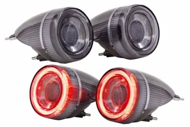 Exclusive Offer Morimoto XB LED Tail Lights Smoked Set For 2005-2010 Ferrari F430 LF357