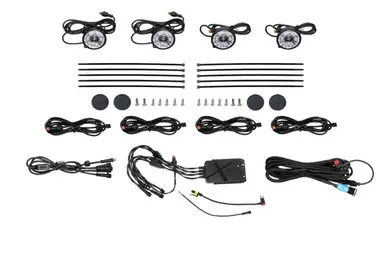 Hot Deal Morimoto Offroad LED Rock Light Kit RGB 4 Pack XRL20