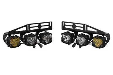 Morimoto Offroad 4Banger Triple Fog Light Brackets For 2017-2020 Raptor BAF024 Limited Time