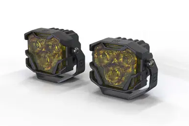 Morimoto Offroad 4Banger 2.0 HXB LED Light Pods Yellow Flood Set BAF138.2 Today Only