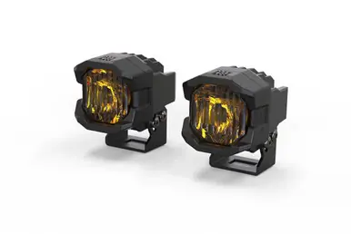 Morimoto Offroad 1Banger HXB LED Light Pods Yellow Wide Pair BAF101 Fan Favorite