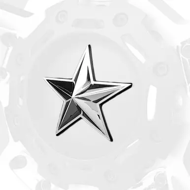 Limited Time Chrome XD Series Center Star Emblem For All Rockstar Wheels XD775STARC