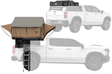 Seasonal Sale Tuff Stuff Overland Ranger Roof Top Tent, 3 Person, 65" TS-RTT-RAN-65