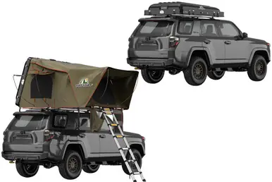 Tuff Stuff Overland Alpha Hard Top Side Open Tent, Black, 4 Person TS-RTT-CS-BK Today Only