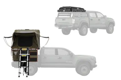 Tuff Stuff Overland Alpha II Hard Top Side Open Tent, Black, 2 Person TS-RTT-CS2-BK Buy Direct