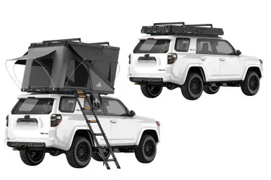 Special Discount Tuff Stuff Overland Alpine Fiftyone Aluminum Shell Roof Top Tent TS-1-1800BLK