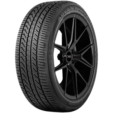 Best Price 255/40R17 Yokohama Advan Sport A/S+ 94W SL Black Wall Tire 110140625