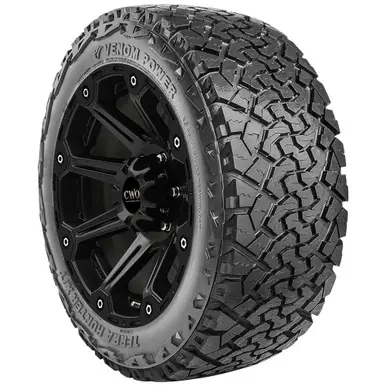 35x13.50R22LT Venom Power Terra Hunter X/T 120Q LRE Black Wall Tire CVPXT01 Worldwide Shipping