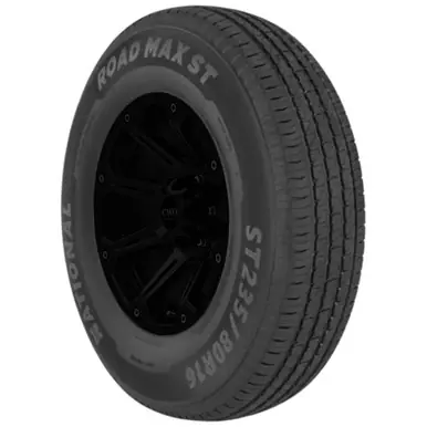 ST235/80R16 National Road Max ST 127/122M LRF Black Wall Tire NRM25 Top Pick