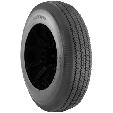 Same Day Shipping 4.10/3.50-4 Airloc P606 Sawtooth Rib LRB Black Wall Tire LG1280