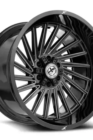 XF Off-Road XF-239 5x127/5x139.7 24x12 -44 Gloss Black & Milled Secure Checkout
