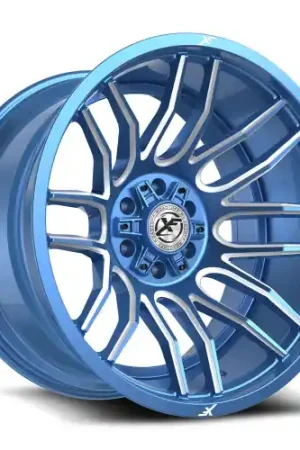XF Off-Road XF-232 6x135/6x139.7 26x12 -44 Anodized Blue & Milled Worldwide Shipping
