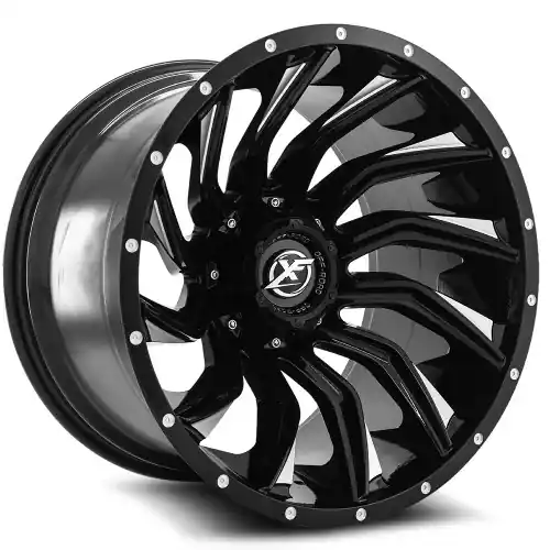 Exclusive Offer XF Off-Road XF-224 6x135/6x139.7 20x10 -24 Gloss Black & Milled