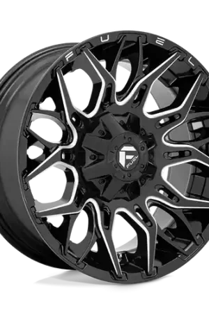 Fuel 1PC D769 TWITCH 8X180 20X10 -18 GLOSSY BLACK MILLED Direct From Factory
