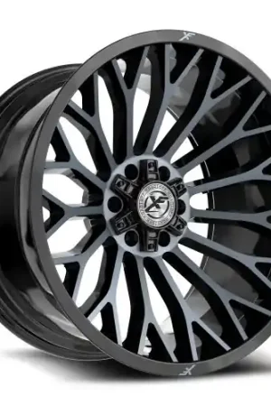 XF Off-Road XF-237 6x135/6x139.7 20x10 -24 Gloss Black & Machined Titanium Double Dark Tint Mega Sale