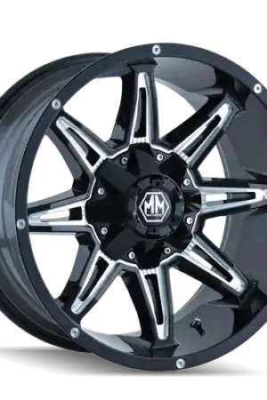 Weekend Sale Mayhem Rampage 8090 5x114.3/5x127 17x9+18 Black/Milled Spokes