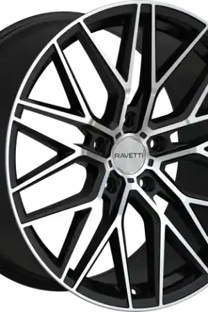 RAVETTI M16 5X114.3 20x8.5 +38 SATIN BLACK MACHINED Special Offer