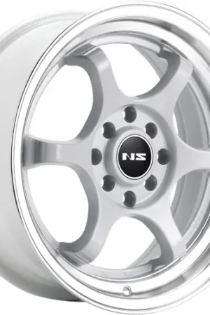 Ns Wheels NS1202 4x100/4x114.3 15x7 +38 White with Machined Lip Reduced Price