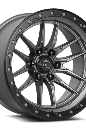LOCK OFFROAD KRAWLER 6x135 22x10 -18 Matte Black W Matte Black Ring Don’t Miss Out