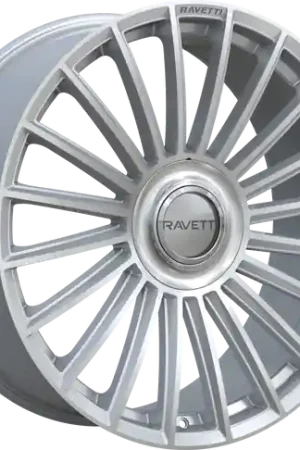 Last Chance RAVETTI M17 5X112/5X114.3 20x8.5 +38 SILVER AND BRUSHED