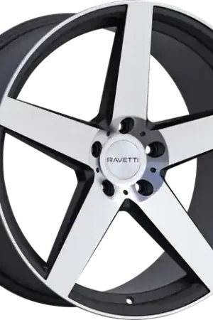 Mega Sale RAVETTI M13 5X112 20x10 +40 SATIN BLACK MACHINED