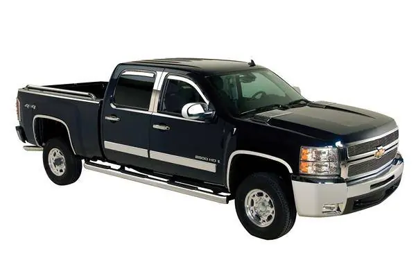 Final Sale GMC Sierra Putco Boss Bar Side Steps - Wheel to Wheel - 44128