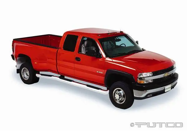 Chevrolet Silverado Putco Boss Bar Side Steps - Wheel to Wheel - 44131 One Day Deal