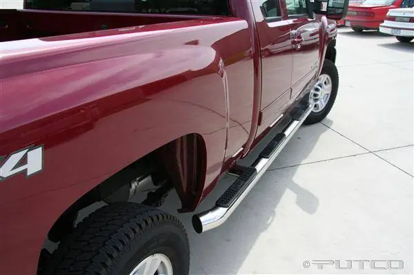 Chevrolet Silverado Putco Boss Bar Side Steps - Wheel to Wheel - 44289 Flash Sale