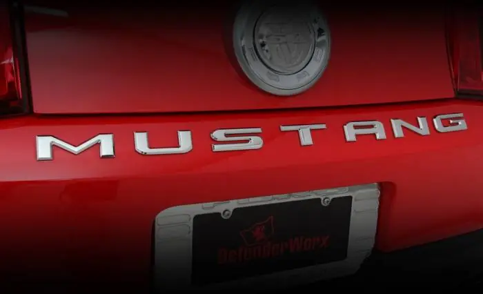 In Demand Ford Mustang Defenderworx Letters - Pair - Chrome - 900722