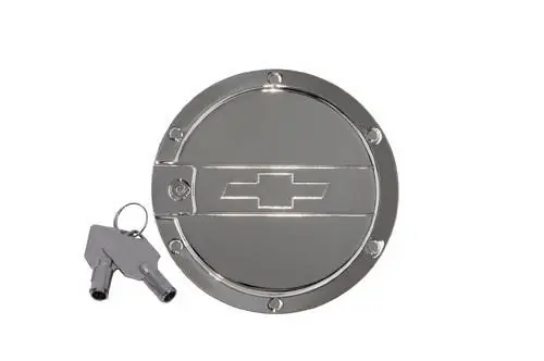Chevrolet Camaro Defenderworx SS Logo Locking Fuel Door - Chrome - CC1004 Secure Checkout