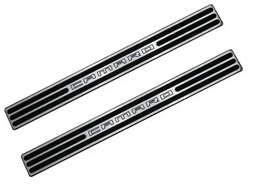 Last Chance Chevrolet Camaro Defenderworx Door Sills - Two Tone - Chrome - CT1021