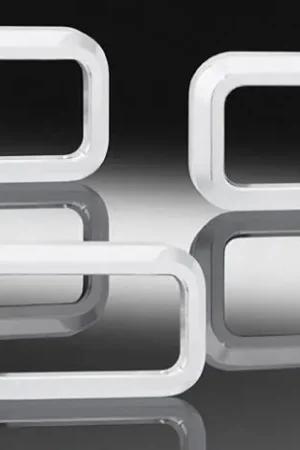 Hummer H2 Defenderworx Mini Light Bezels - Smooth - Set of 3 - Chrome - H2PPC05011 Final Sale