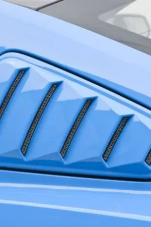 Affordable Ford Mustang 3dCarbon Window Louvers- with Gel Decals - 691606