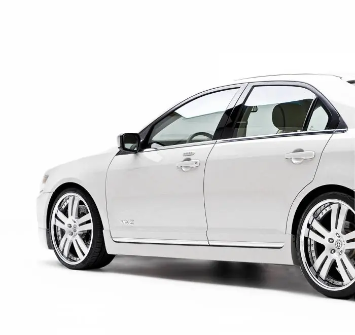 Lincoln MKZ 3dCarbon Chrome Stainless Steel Lower Door Moldings - 4PC - 691555 Reduced Price