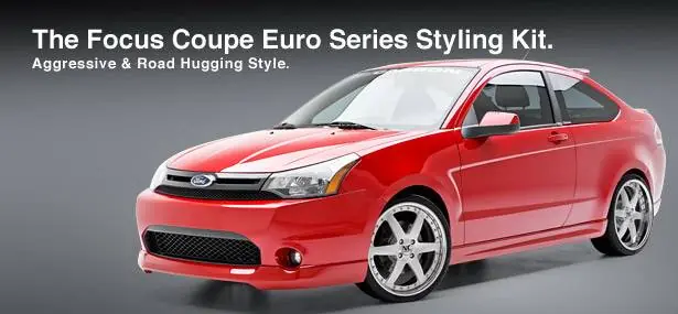 Ford Focus 3dCarbon Body Kit - 4PC - 691594 Money Back Guarantee