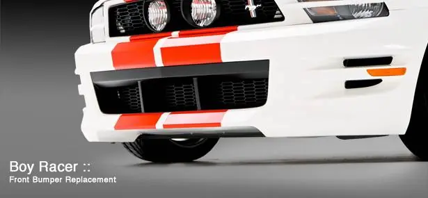 Ford Mustang 3dCarbon Boy Racer Front Bumper Replacement - 691609 Modern