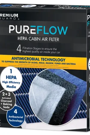 Today Only PUREFLOW 2025 Chevrolet Montana Cabin Air Filter with HEPA and Antibacterial Technology, PC4211HX