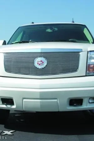 Reduced Price Cadillac Escalade T-Rex Billet Grille Insert with Center Billet Logo Plate - 27 Bars - 20182
