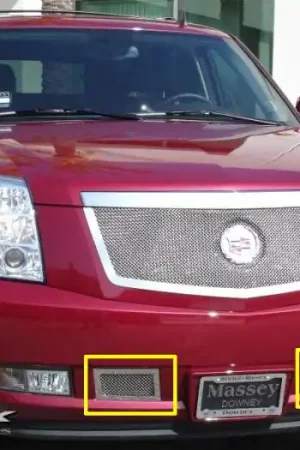 Cadillac Escalade T-Rex Upper Class Polished Stainless Bumper Mesh Grille - 2PC - 55195 Viral