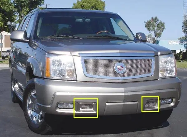 Last Chance Cadillac Escalade T-Rex Upper Class Polished Stainless Bumper Mesh Grille - 55183