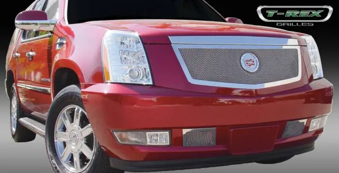 Cadillac Escalade T-Rex Upper Class Polished Stainless Mesh Grille with Recessed Logo Area - 54193 Genuine