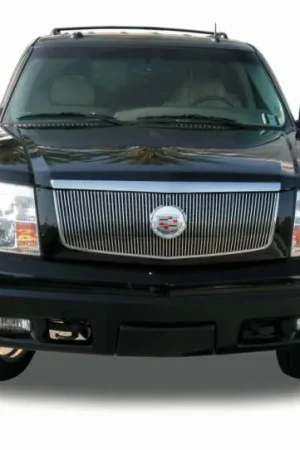 Cadillac Escalade T-Rex Vertical Billet Grille Insert with Center Billet Logo Plate - 64 Bars - 30184 Last Chance