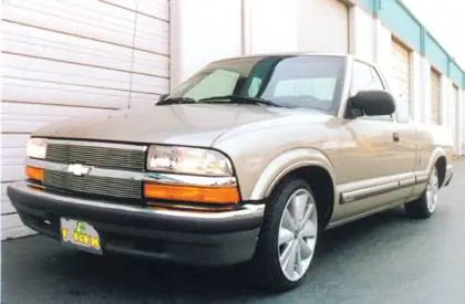 Chevrolet Blazer T-Rex Billet Grille Overlay - Bolt On - 8 Bars - 2PC - 21275 Buy Direct