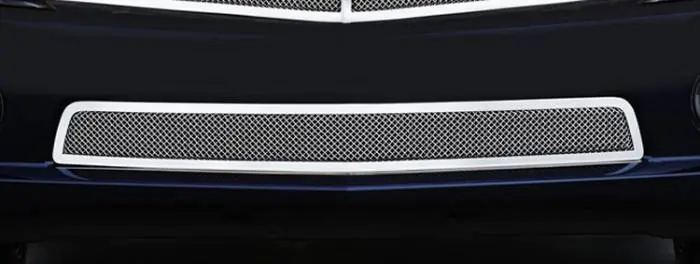 Professional Grade Chevrolet Camaro T-Rex Upper Class Polished Stainless Bumper Mesh Grille with Formed Mesh Center - 55027
